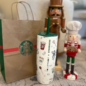 Starbucks x Roller Rabbit Colorful Graphic Tumbler MIIR